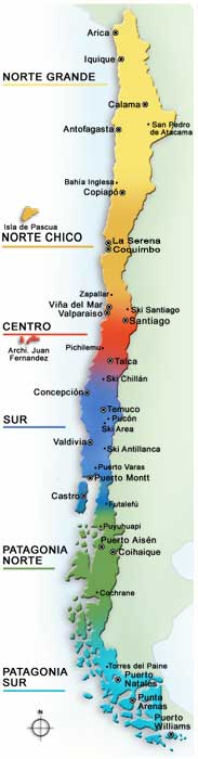 Mapas de Ciudades de Chile